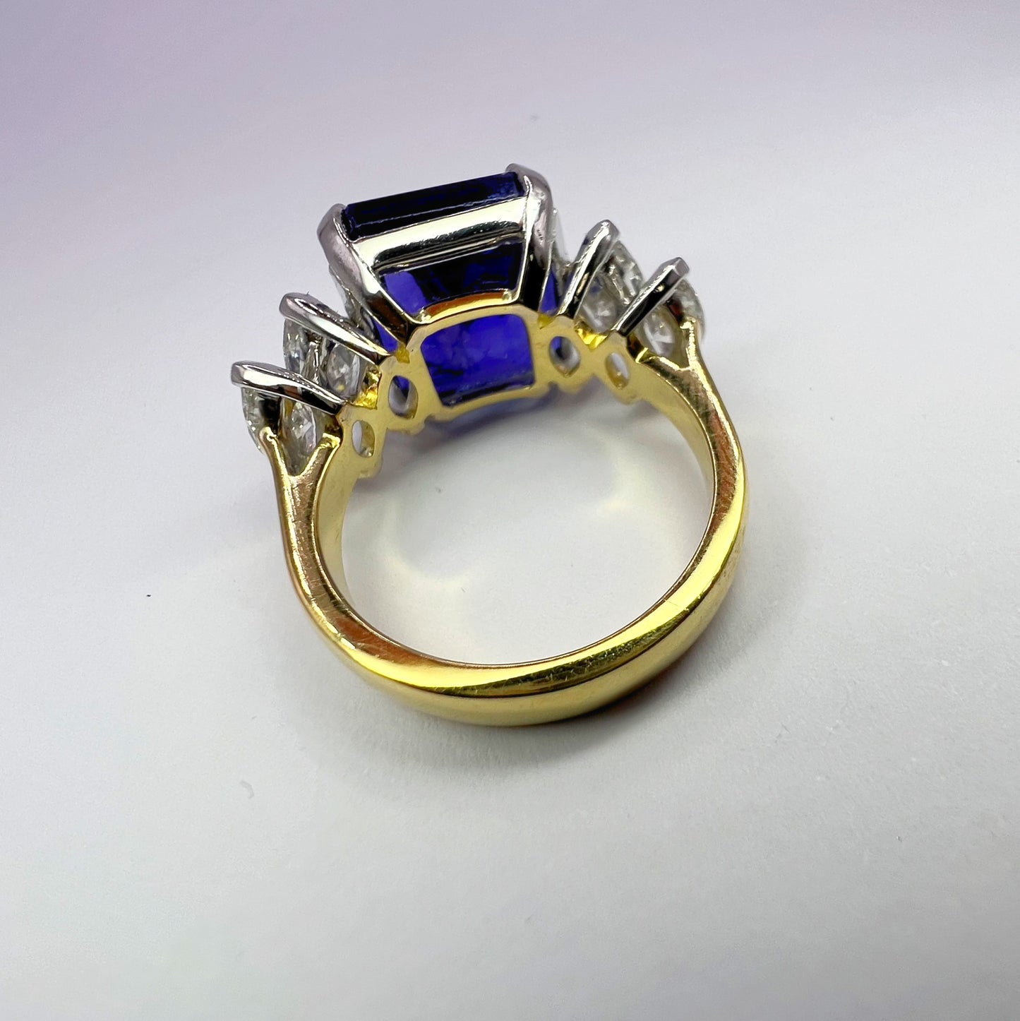 11.00 Ct Tanzanite and Diamond Dress Ring
