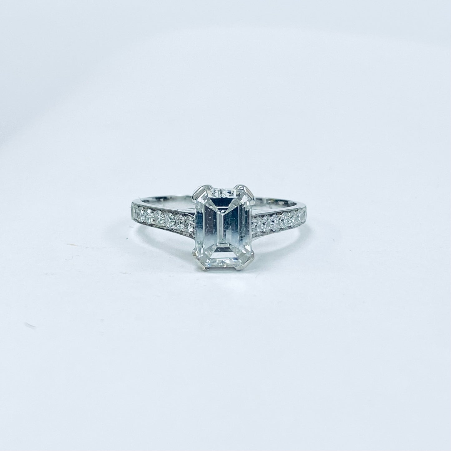 1.67 Ct Emerald Cut Diamond Ring
