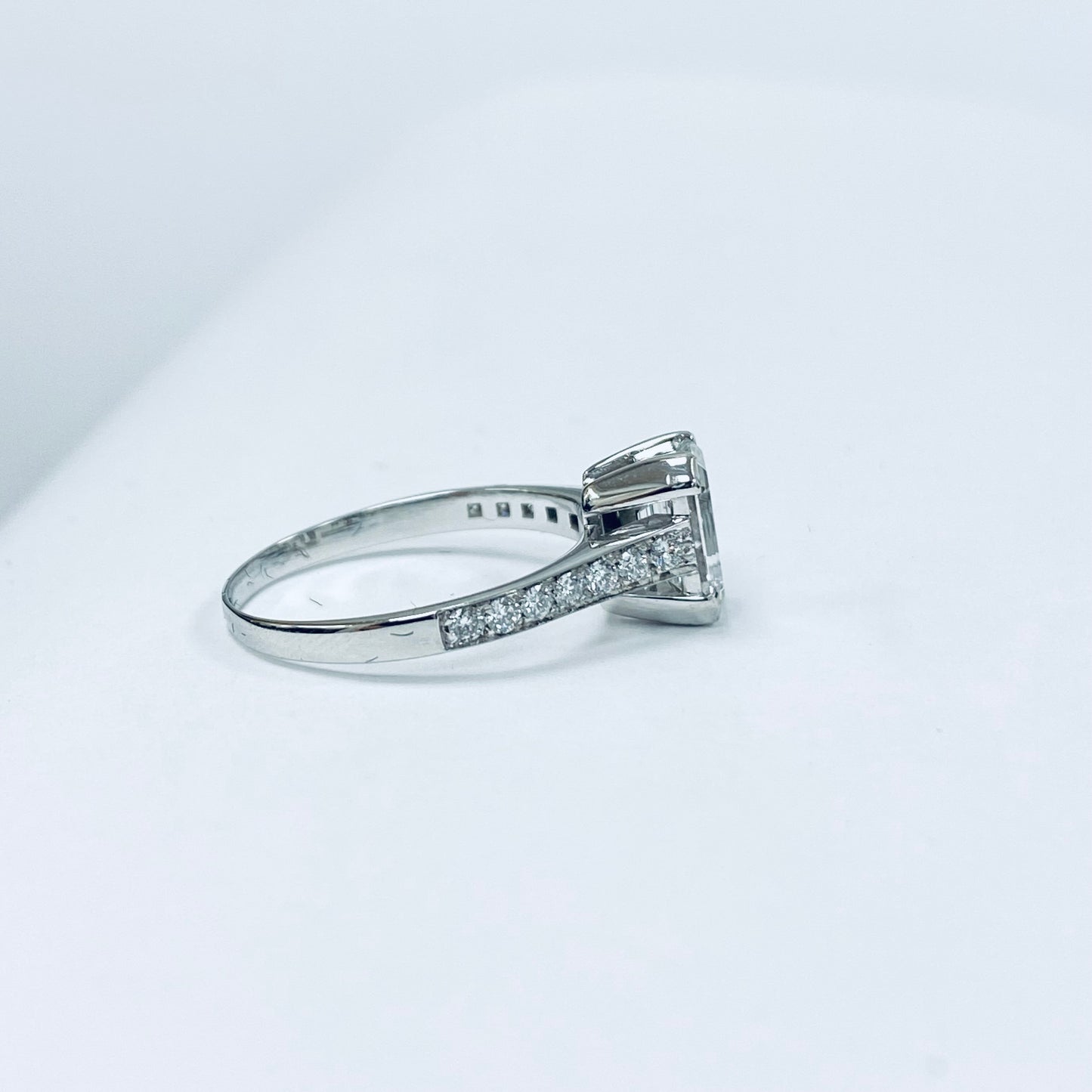 1.67 Ct Emerald Cut Diamond Ring