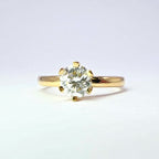 Solitaire Diamond Ring | 0.68ct Round Brilliant Cut in 18ct Yellow Gold