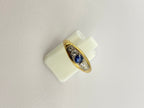 Victorian Sapphire & Diamond Band Ring | 18ct Yellow Gold