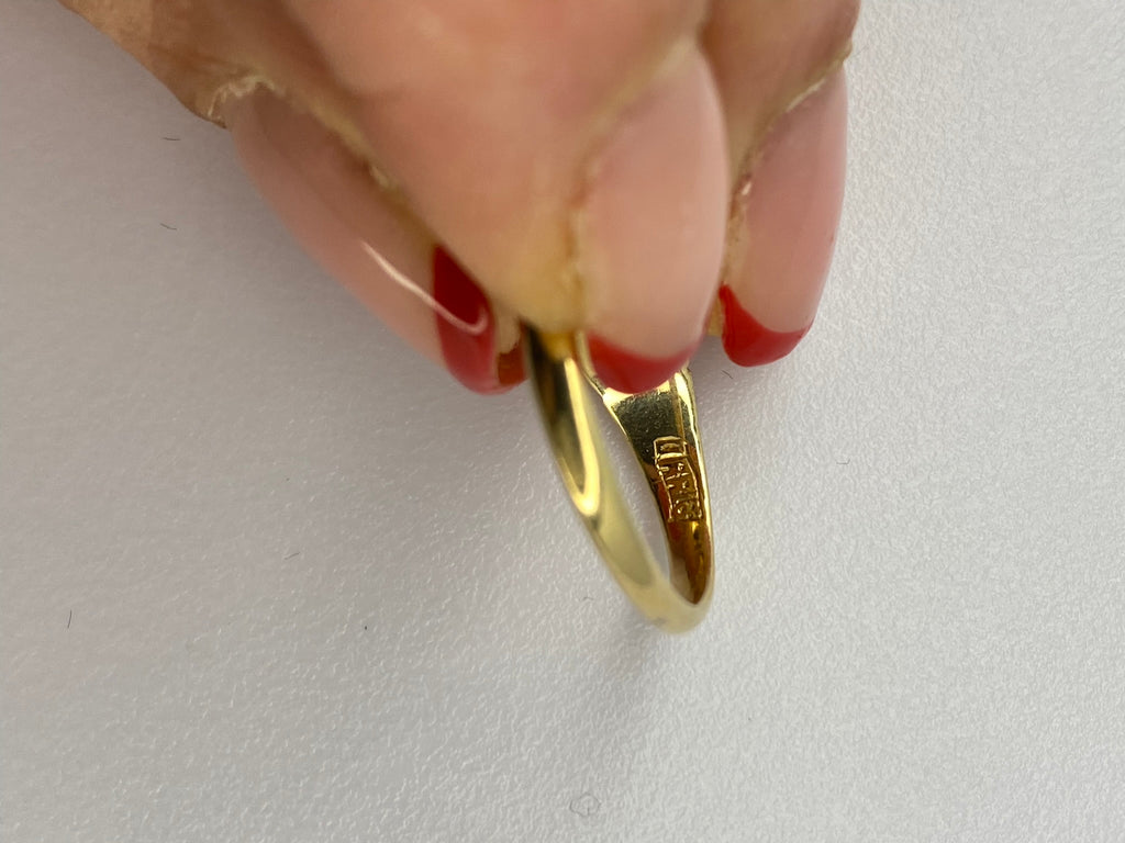 Victorian Sapphire & Diamond Band Ring | 18ct Yellow Gold