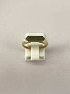 Hexagon Signet Ring | 14ct Yellow Gold Minimalist Design