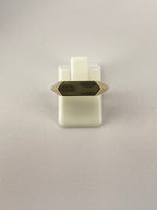 Hexagon Signet Ring | 14ct Yellow Gold Minimalist Design