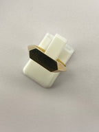 Hexagon Signet Ring | 14ct Yellow Gold Minimalist Design