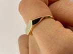 Hexagon Signet Ring | 14ct Yellow Gold Minimalist Design