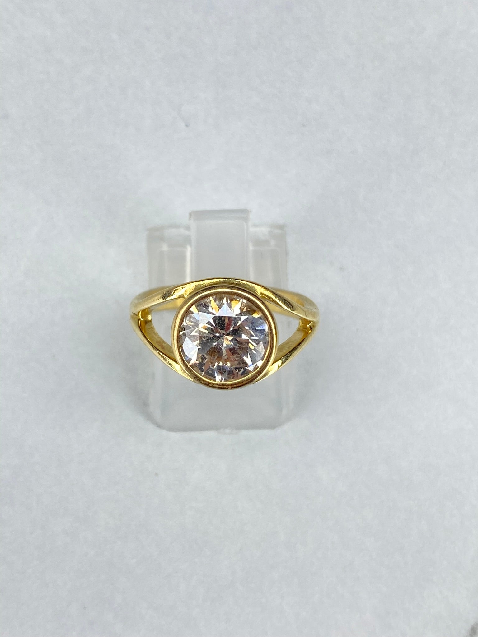 2.53ct Diamond Eye Engagement Ring – 18K Yellow Gold Hallmarked