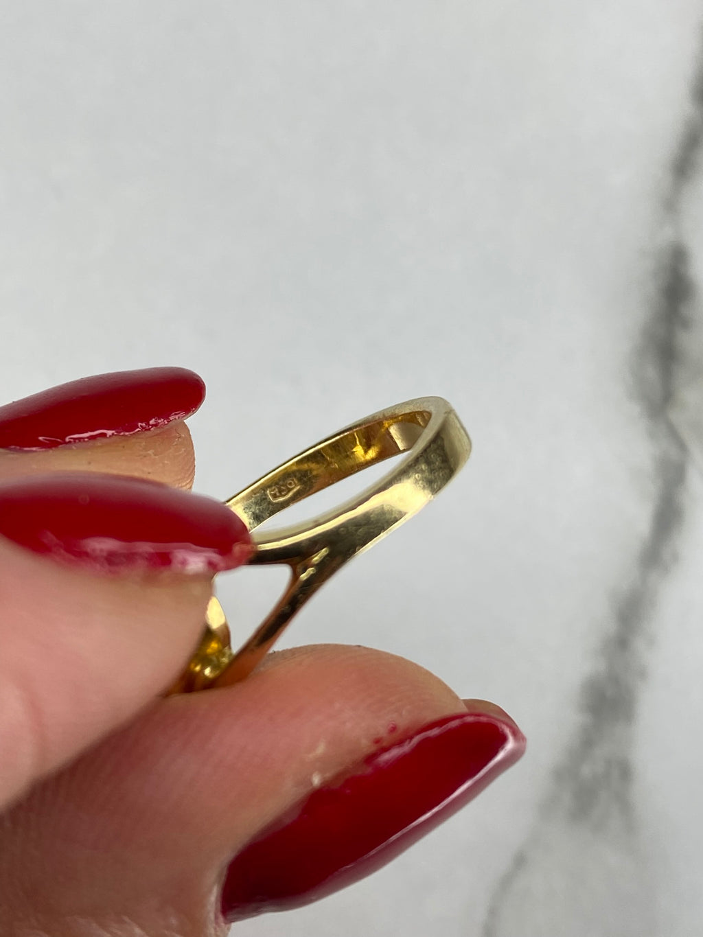 2.53ct Diamond Eye Engagement Ring – 18K Yellow Gold Hallmarked