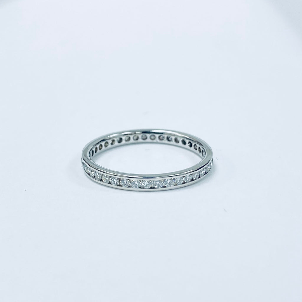 0.40ct Diamond Full Eternity Ring | Channel Set | 18K White Gold
