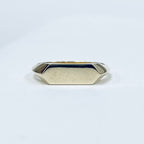 Hexagon Signet Ring | 14ct Yellow Gold Minimalist Design