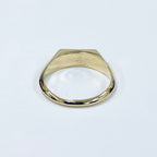 Hexagon Signet Ring | 14ct Yellow Gold Minimalist Design
