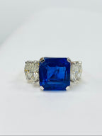Tanzanite & Diamond Five-Stone Dress Ring | 11ct Tanzanite & 1.82ct Diamonds in 18ct Gold