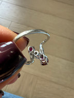 Vintage Oval Mixed Ruby & Diamond Bypass Ring