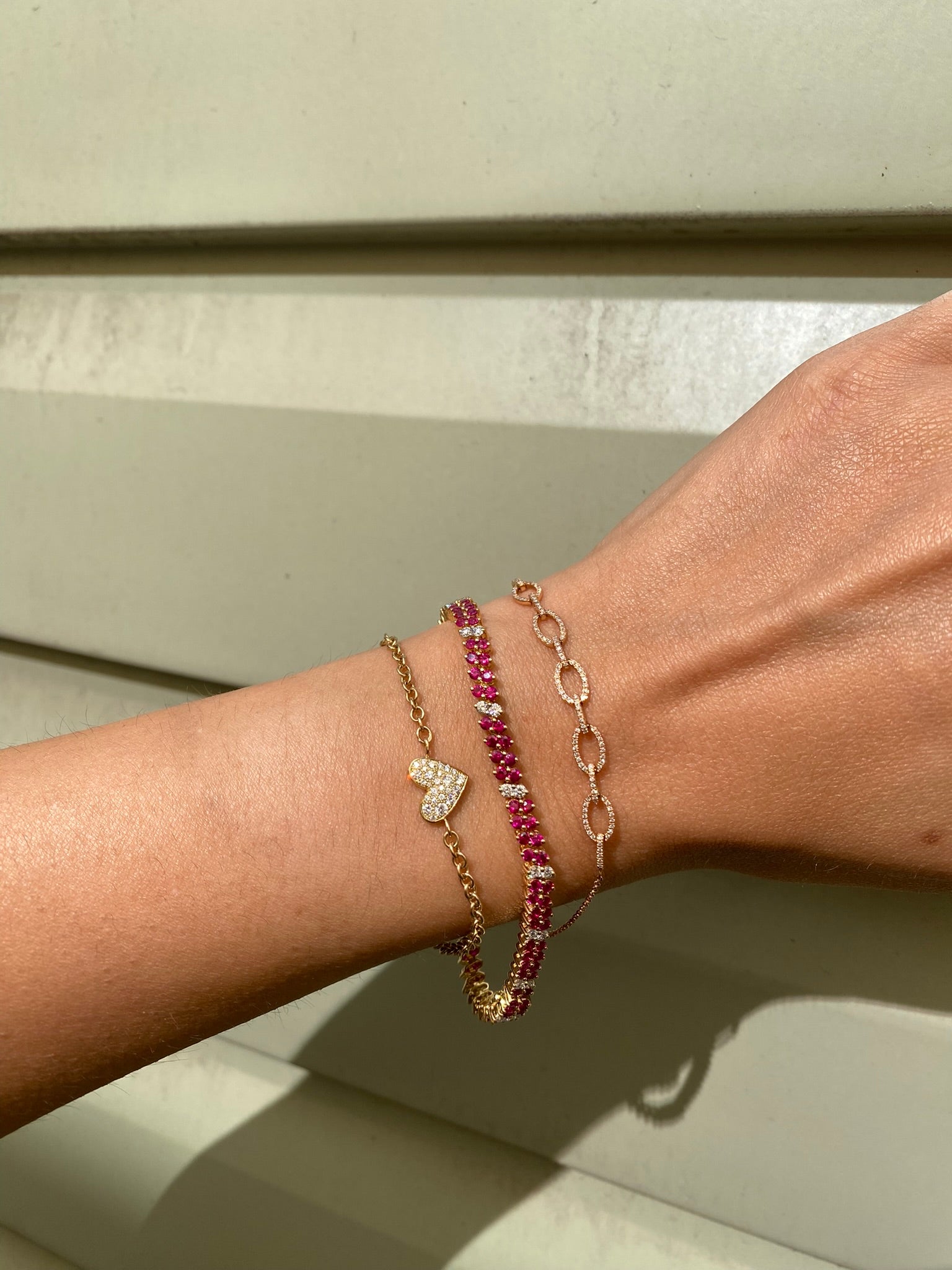 0.48ct Diamond Chain Link Bracelet