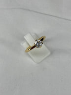 Solitaire Diamond Ring | 0.68ct Round Brilliant Cut in 18ct Yellow Gold