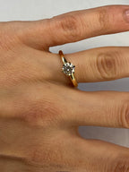 Solitaire Diamond Ring | 0.68ct Round Brilliant Cut in 18ct Yellow Gold