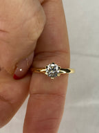Solitaire Diamond Ring | 0.68ct Round Brilliant Cut in 18ct Yellow Gold