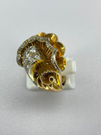 Vintage Diamond Bow Ring | 0.70ct Diamond | 18ct Yellow Gold Statement Ring