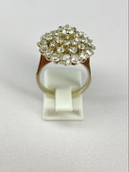 2.50ct Diamond Explosion Cluster Ring | 18K White Gold Statement Ring