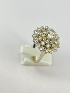 2.50ct Diamond Explosion Cluster Ring | 18K White Gold Statement Ring