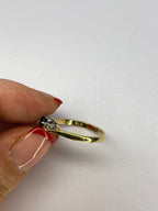 Sapphire & Diamond Three Stone Ring | 1.40ct Sapphire | 18ct Gold