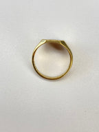 9K Yellow Gold Signet Ring – Classic Textured Face, Hallmarked