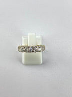 0.50ct Seven Stone Diamond Ring – 18K Yellow Gold, Birmingham Hallmarked, Size O