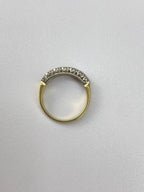 0.50ct Seven Stone Diamond Ring – 18K Yellow Gold, Birmingham Hallmarked, Size O