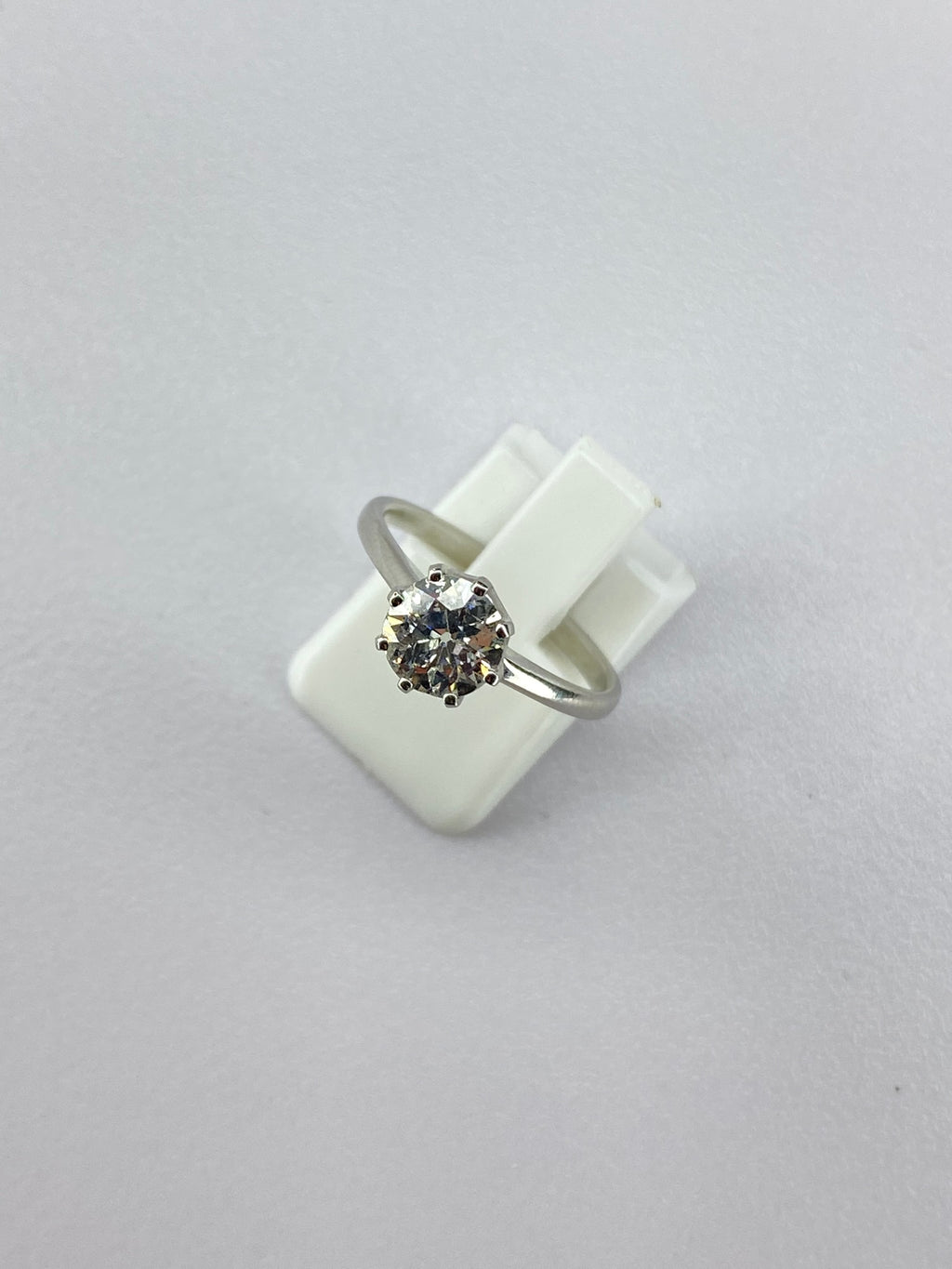 1ct Diamond Solitaire Engagement Ring Platinum – Certified Round Brilliant Classic Solitaire Ring