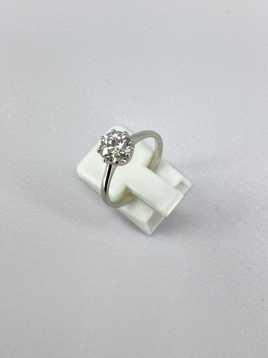 1ct Diamond Solitaire Engagement Ring Platinum – Certified Round Brilliant Classic Solitaire Ring
