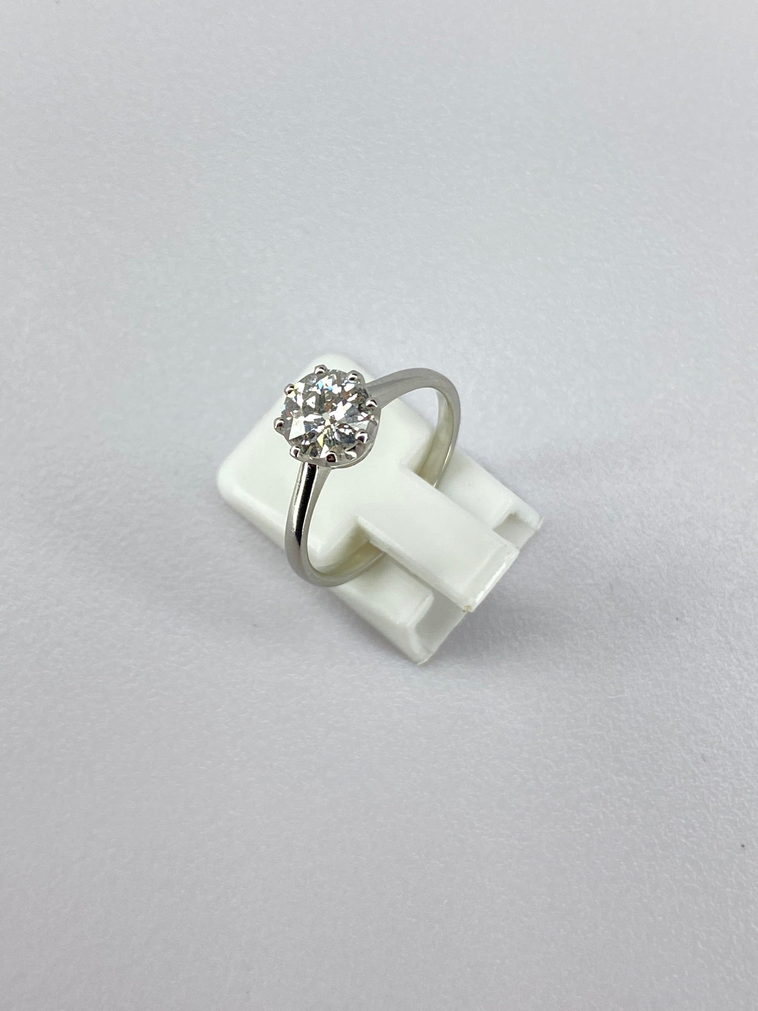 1ct Diamond Solitaire Engagement Ring Platinum – Certified Round Brilliant Classic Solitaire Ring