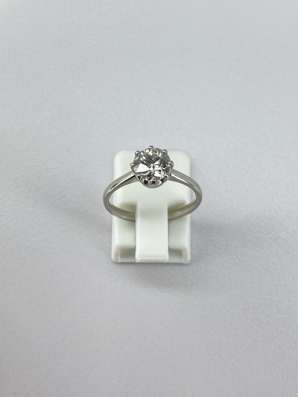 1ct Diamond Solitaire Engagement Ring Platinum – Certified Round Brilliant Classic Solitaire Ring