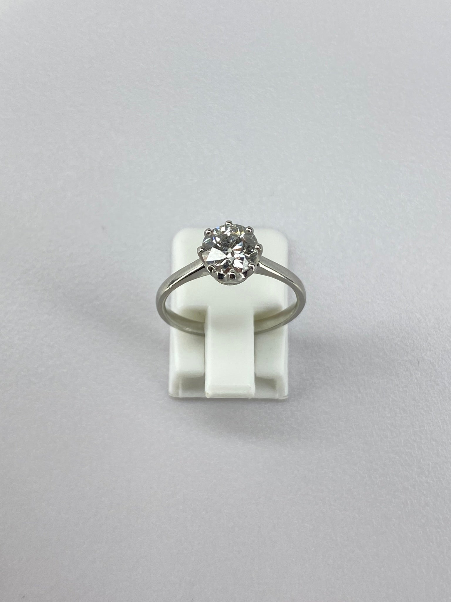 1ct Diamond Solitaire Engagement Ring Platinum – Certified Round Brilliant Classic Solitaire Ring