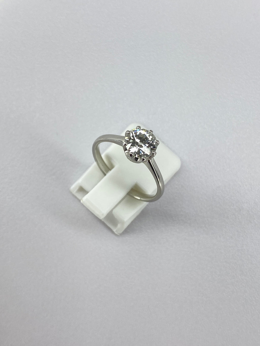 1ct Diamond Solitaire Engagement Ring Platinum – Certified Round Brilliant Classic Solitaire Ring