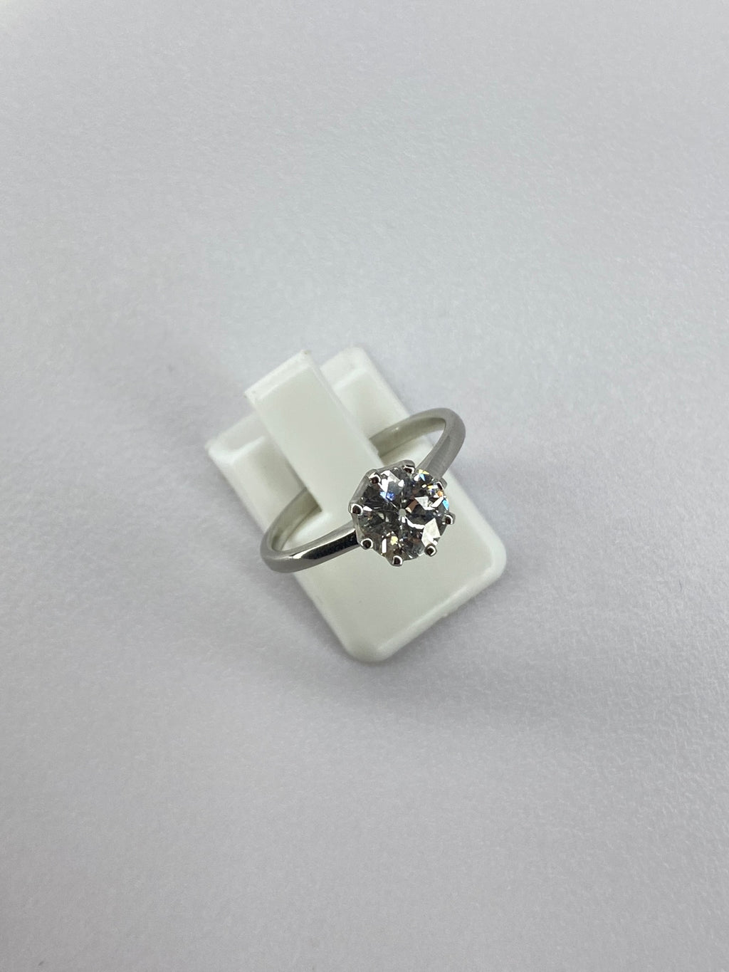 1ct Diamond Solitaire Engagement Ring Platinum – Certified Round Brilliant Classic Solitaire Ring