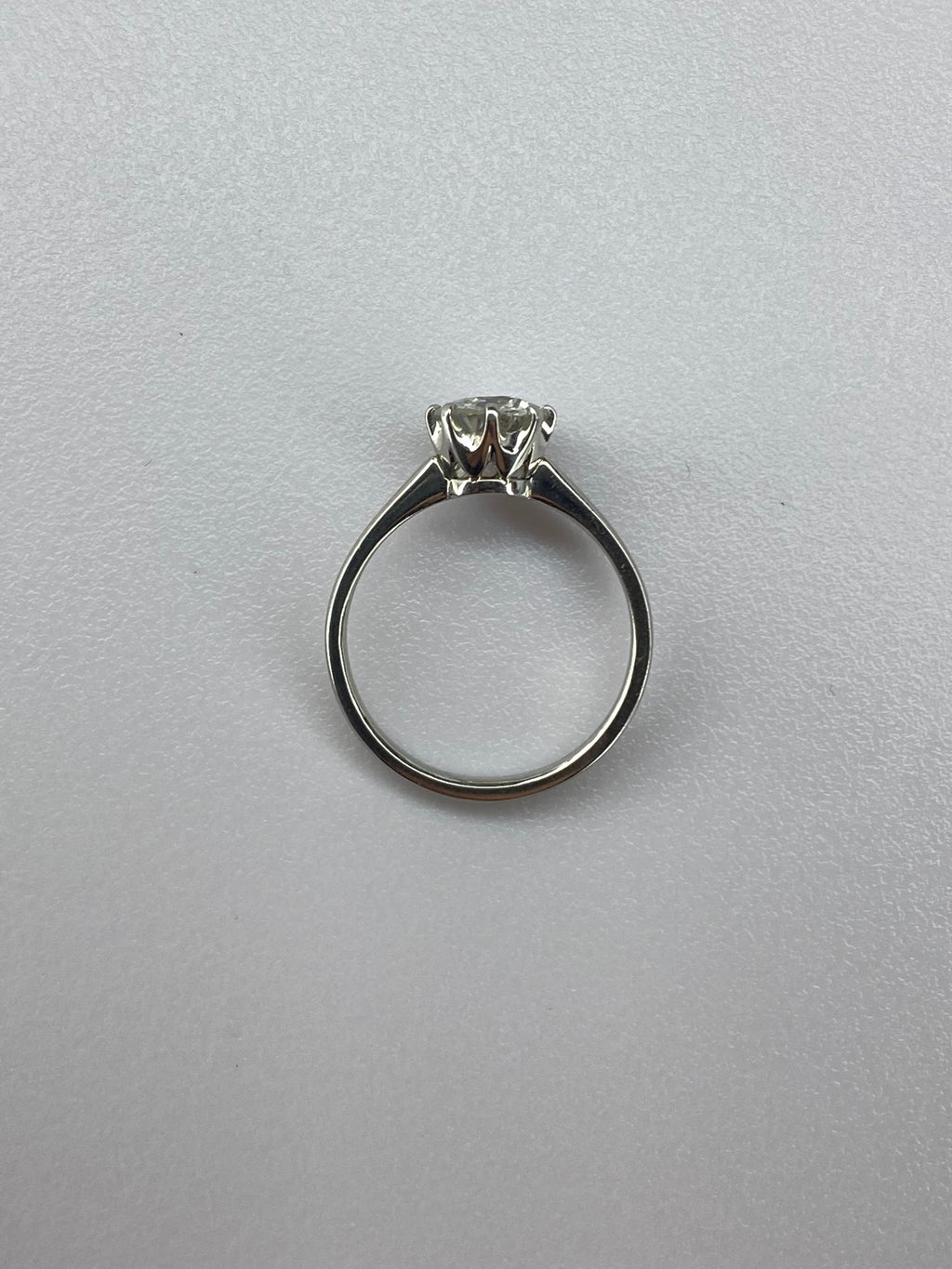 1ct Diamond Solitaire Engagement Ring Platinum – Certified Round Brilliant Classic Solitaire Ring