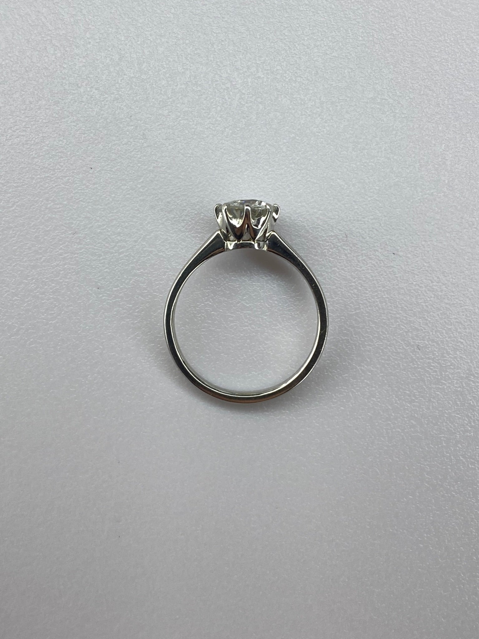 1ct Diamond Solitaire Engagement Ring Platinum – Certified Round Brilliant Classic Solitaire Ring