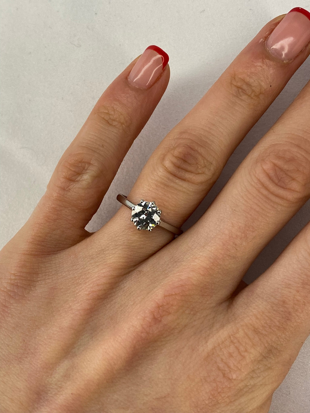 1ct Diamond Solitaire Engagement Ring Platinum – Certified Round Brilliant Classic Solitaire Ring