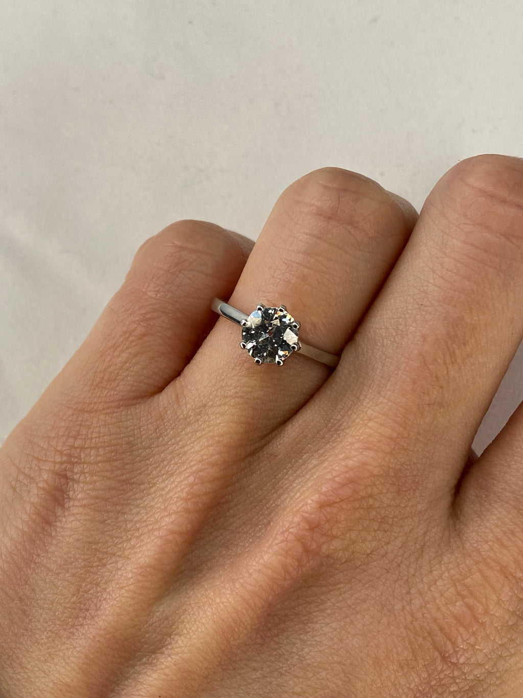 1ct Diamond Solitaire Engagement Ring Platinum – Certified Round Brilliant Classic Solitaire Ring