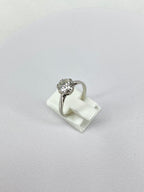 1.40ct Old European Cut Diamond Solitaire Engagement Ring Platinum G–H SI1