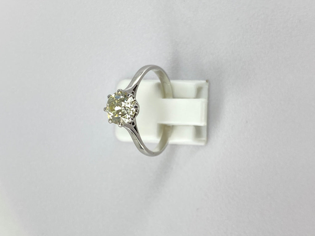 1.28ct Diamond Solitaire Engagement Ring in 18ct Gold – Certified L VS Diamond