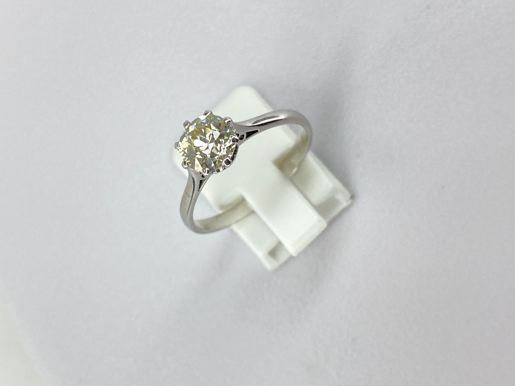 1.28ct Diamond Solitaire Engagement Ring in 18ct Gold – Certified L VS Diamond