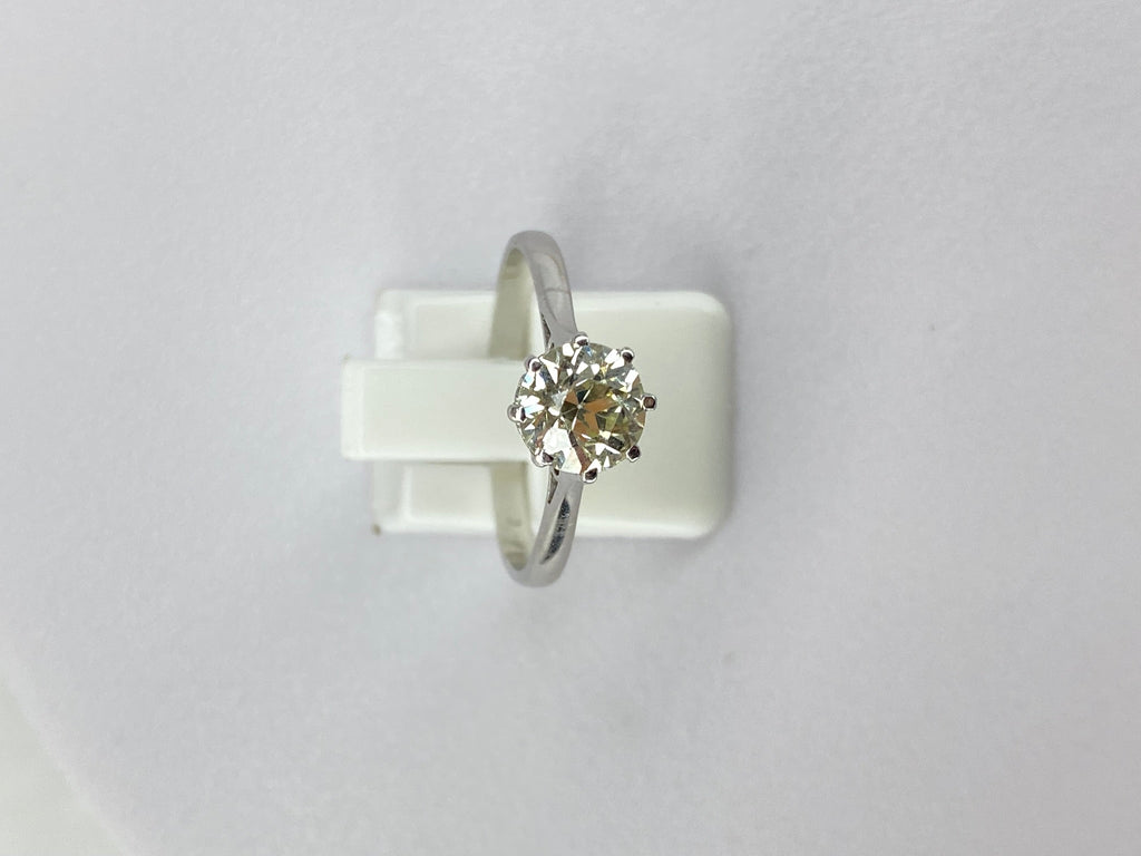 1.28ct Diamond Solitaire Engagement Ring in 18ct Gold – Certified L VS Diamond