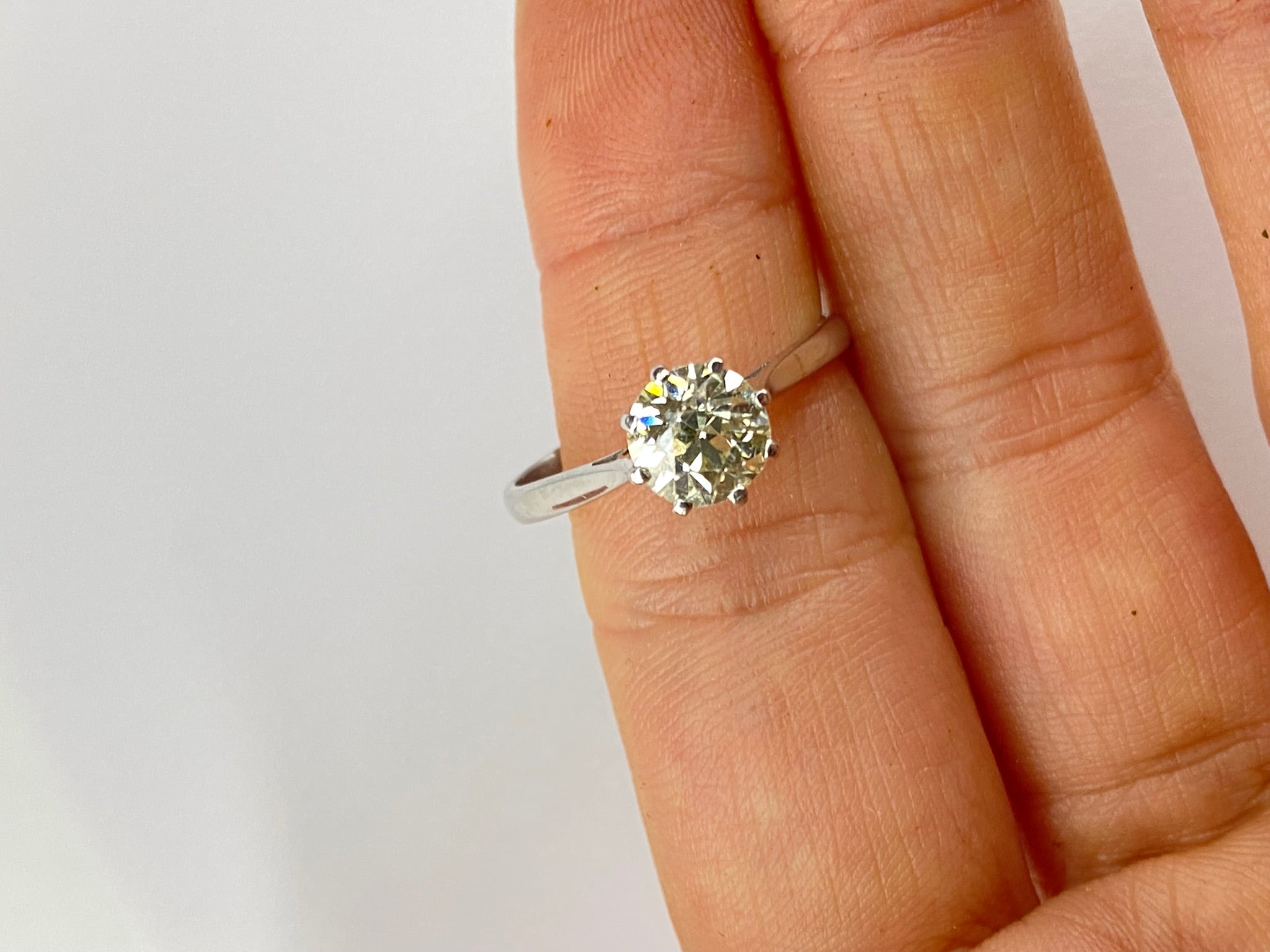 1.28ct Diamond Solitaire Engagement Ring in 18ct Gold – Certified L VS Diamond