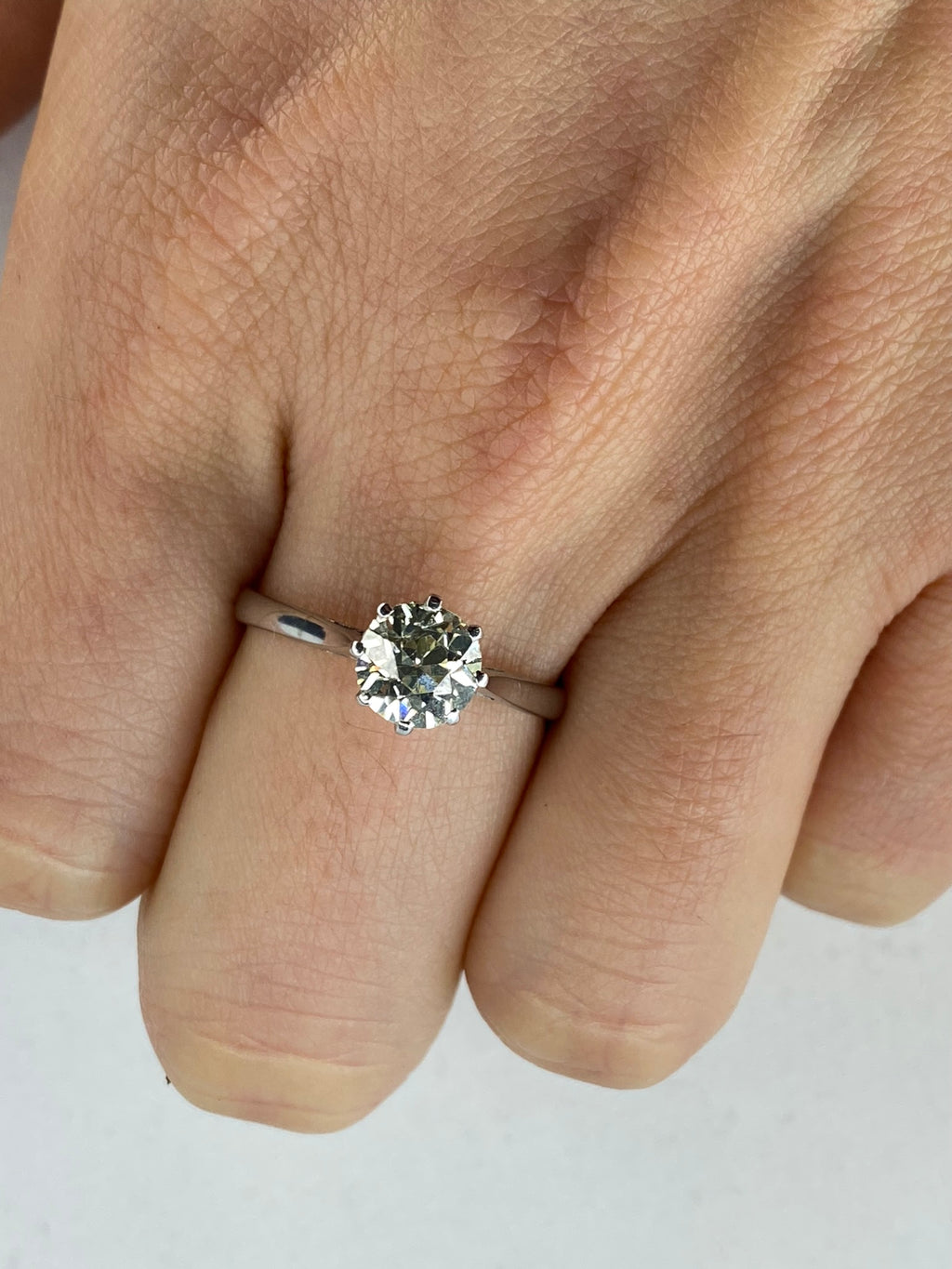 1.28ct Diamond Solitaire Engagement Ring in 18ct Gold – Certified L VS Diamond