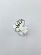 Antique Moi et Toi Diamond Ring | 0.80ct Old Mine Cut Platinum