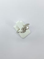 Antique Moi et Toi Diamond Ring | 0.80ct Old Mine Cut Platinum