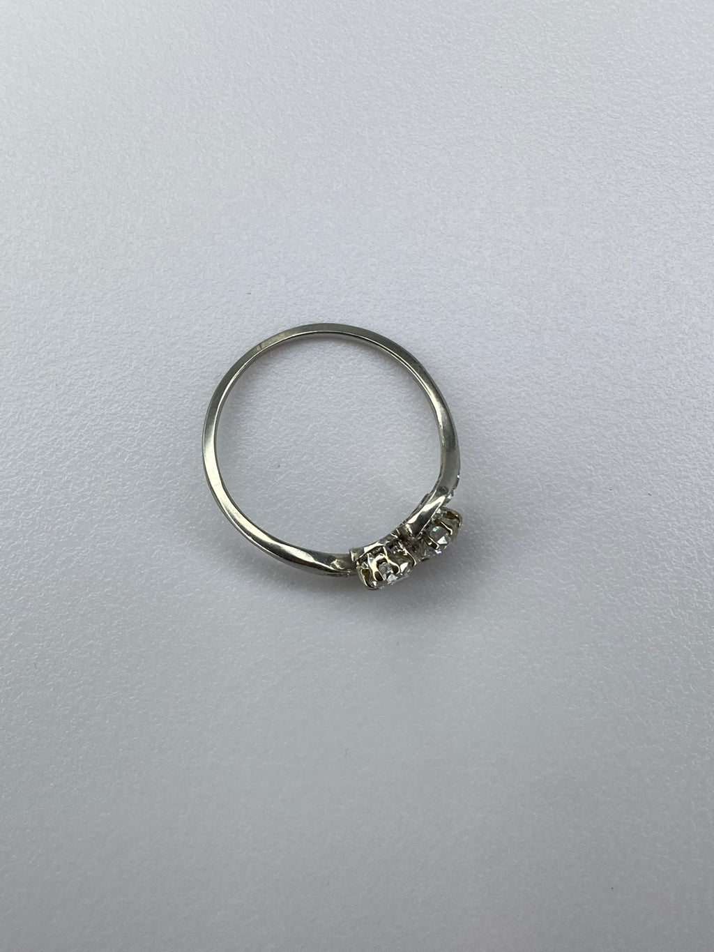 Antique Moi et Toi Diamond Ring | 0.80ct Old Mine Cut Platinum