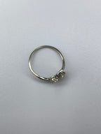 Antique Moi et Toi Diamond Ring | 0.80ct Old Mine Cut Platinum