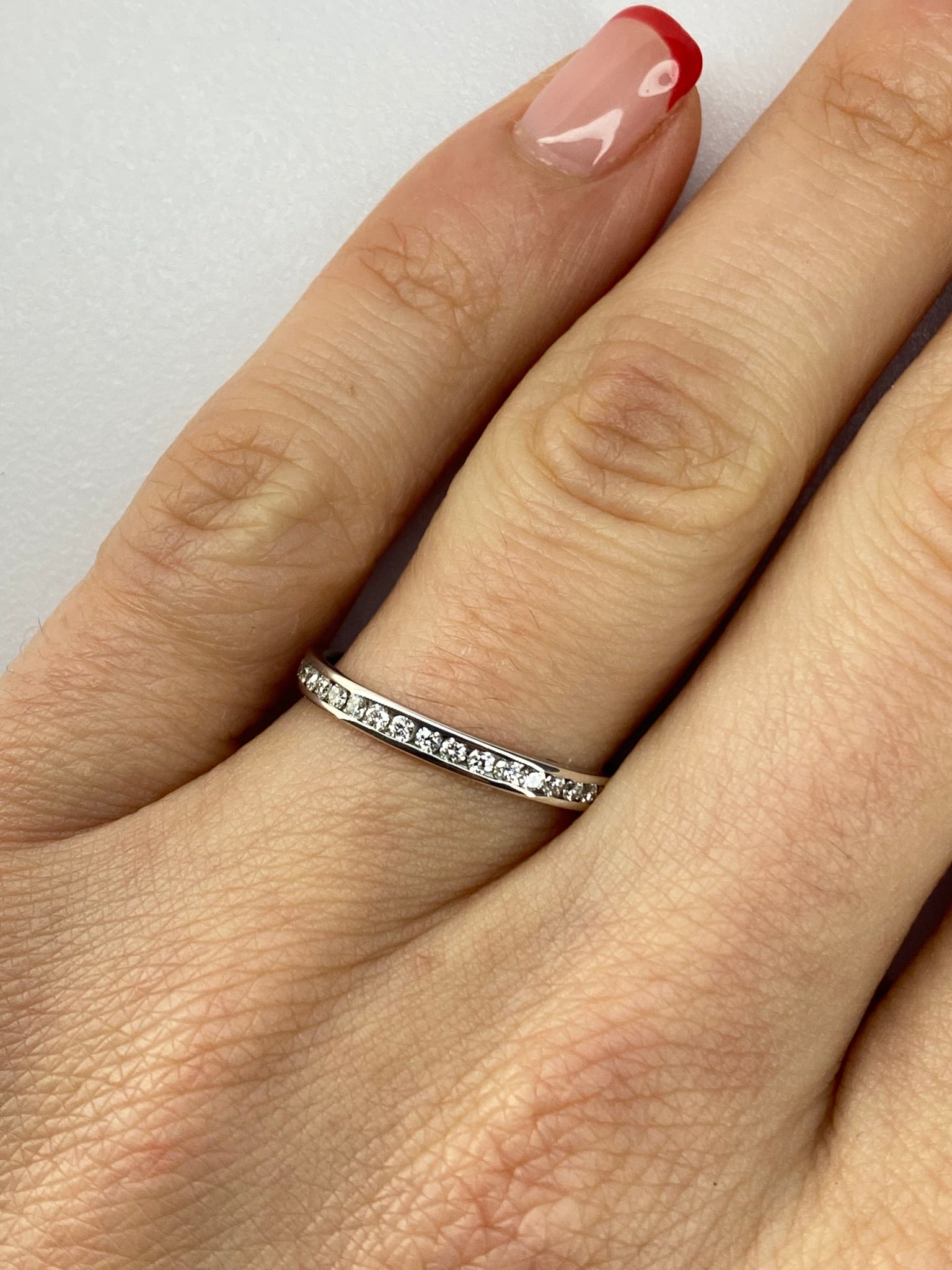0.40ct Diamond Full Eternity Ring | Channel Set | 18K White Gold